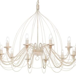 Corte Ideal Lux Lampadario Tradizionale Bianco Antico
