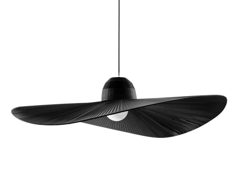 madame-ideallux-lampadario-a-forma-di-cappello -nero