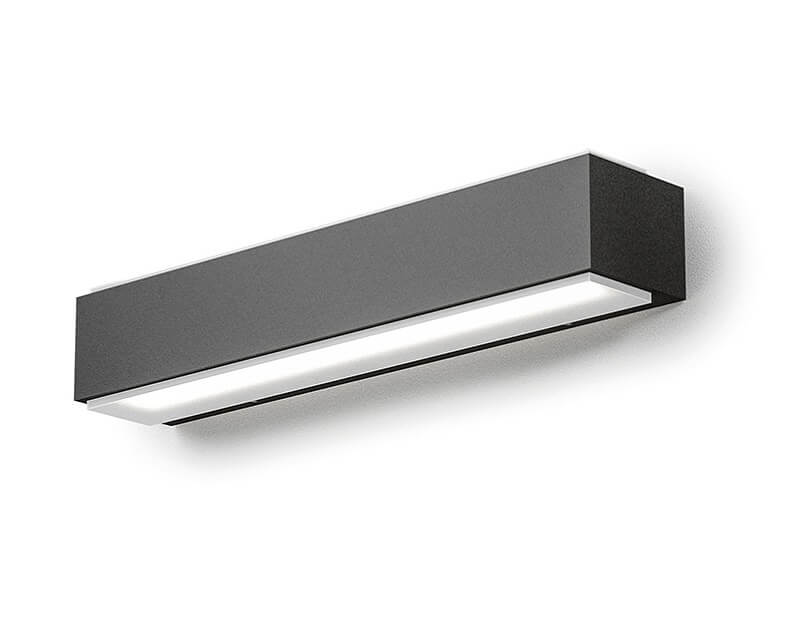 Nox Big Gea Luce Applique Led nera Per Esterno