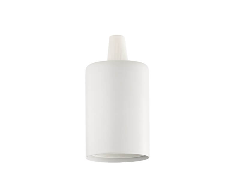 Portalampada E27 liscio Ideal Lux bianco