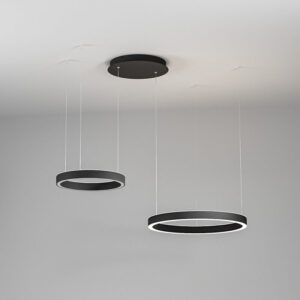 Criseide S/2D Gea Luce Sospensione Led Nera