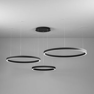 Criseide SS/3DN Gea Luce Sospensione Led Nero