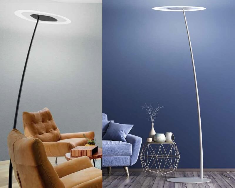 Antigua FL Linea Light Piantana Led Moderna ambientata
