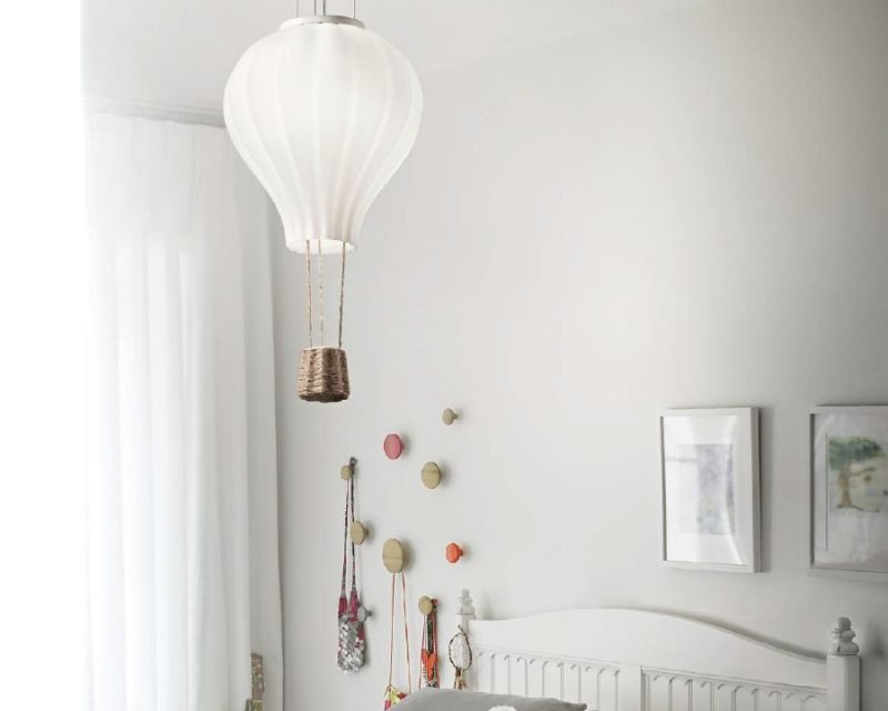 dream-big-ideallux-lampadario-mongolfiera -bianco