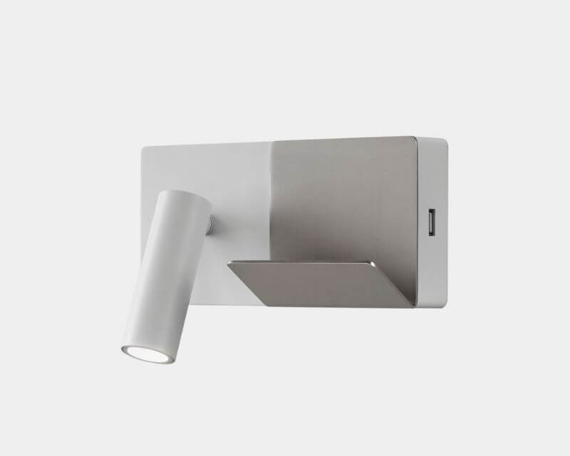 E-Lamp Mini Leds C4 Applique Led Moderna Orientabile Bianco Grigio