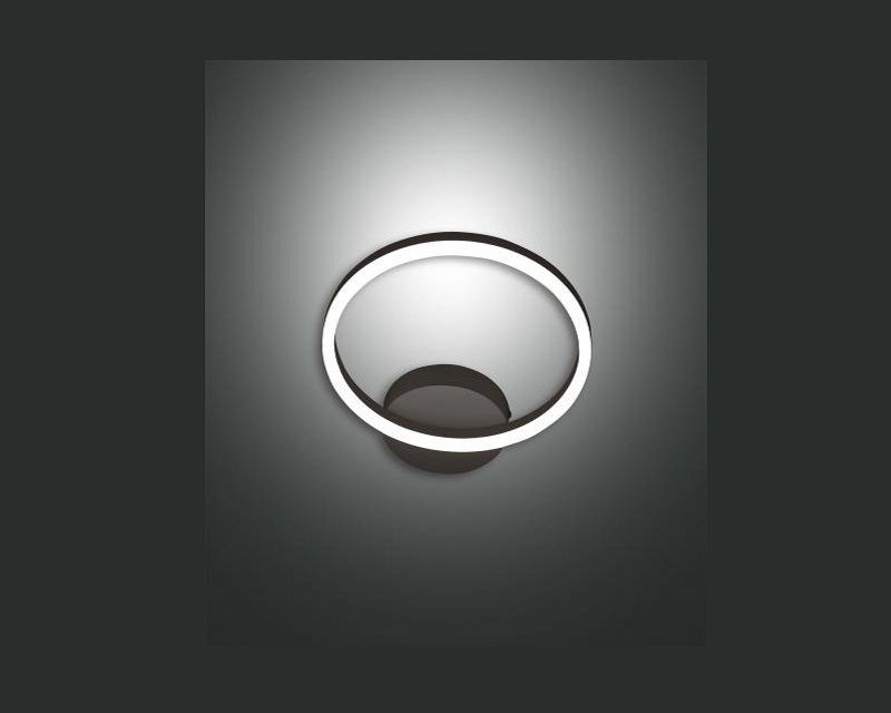 giotto-applique-led-smart-singola-nera-dimmerabile-fabas