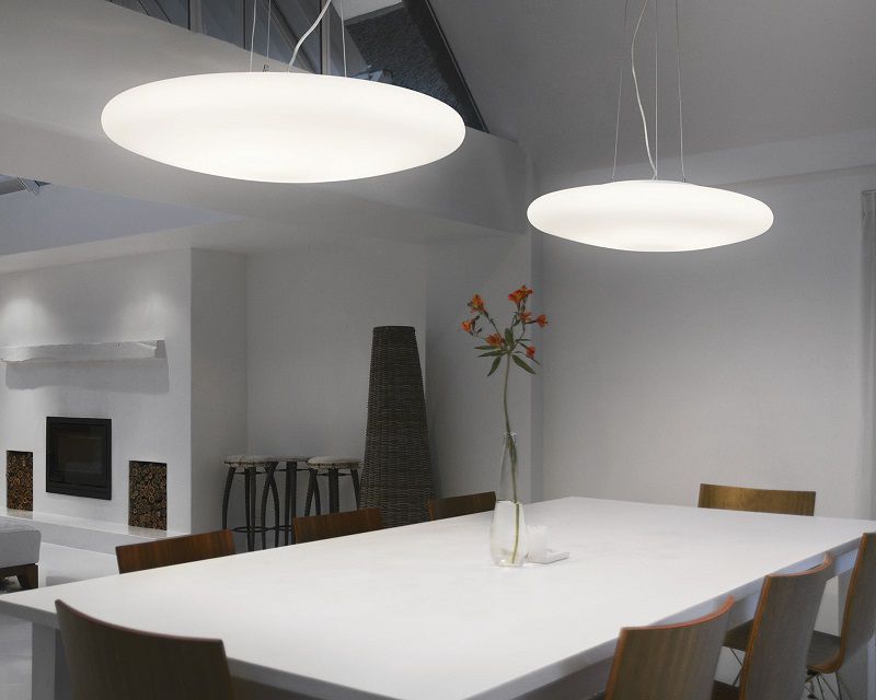 Smarties Ideal Lux Lampadario Bianco da Cucina