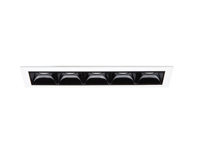 lika-trim-faretto-incasso-led-square-cinque-luci--ideal lux