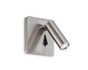 Lite Ideal Lux Applique Led Orientabile Quadrata Nickel