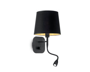 Nordik Ideal Lux Applique Moderna Nera Oro
