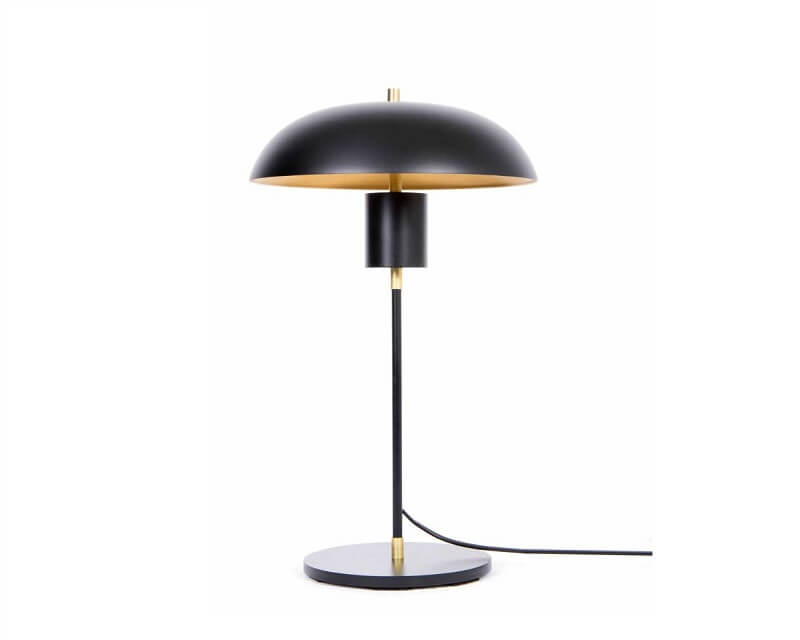 Orbita Renzo Serafini Lampada Da Tavolo Led Classica Nero Opaco Ottone