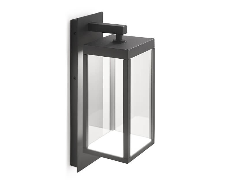 Sire Gea Luce Applique Led Nera da Esterno