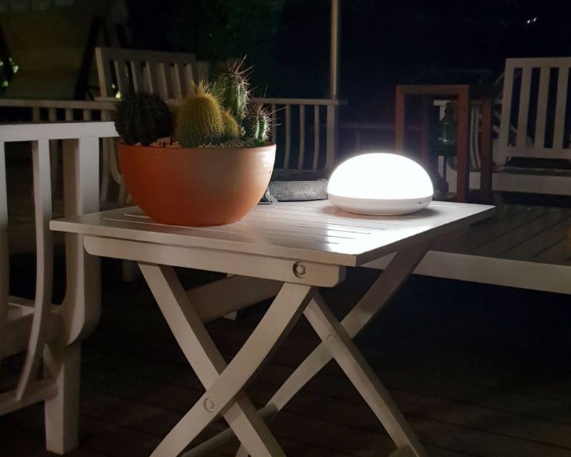 Trion Beneito Lampada da Tavolo Ricaricabile Touch Accesa