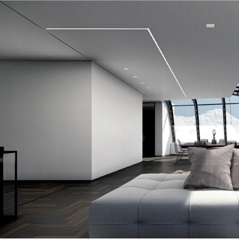 PR221 Ledco Profilo in alluminio a scomparsa ambiente