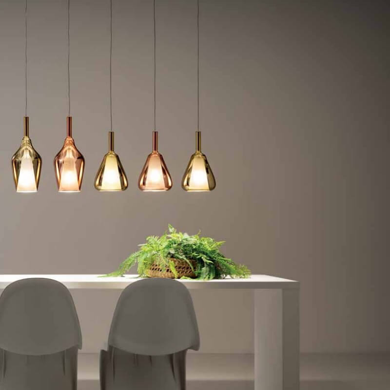 Ofelia S/11 S/12 Gea Luce Sospensione Moderna in Vetro ambiente