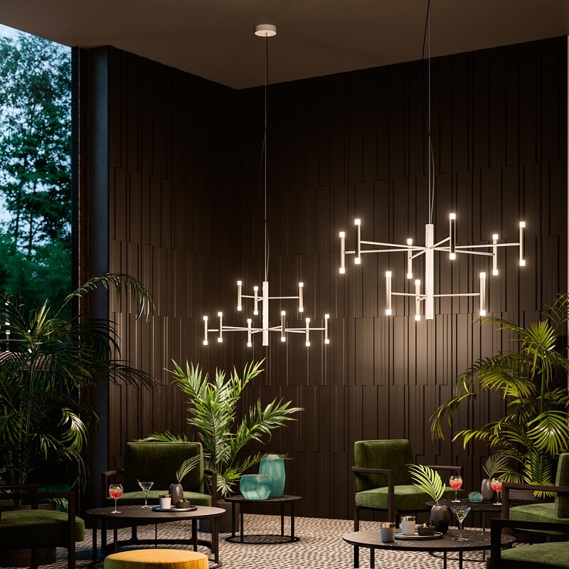 Perla_P9-Decòrative-Linea-Light-Lampadario-Led-9-Luci-ambiente