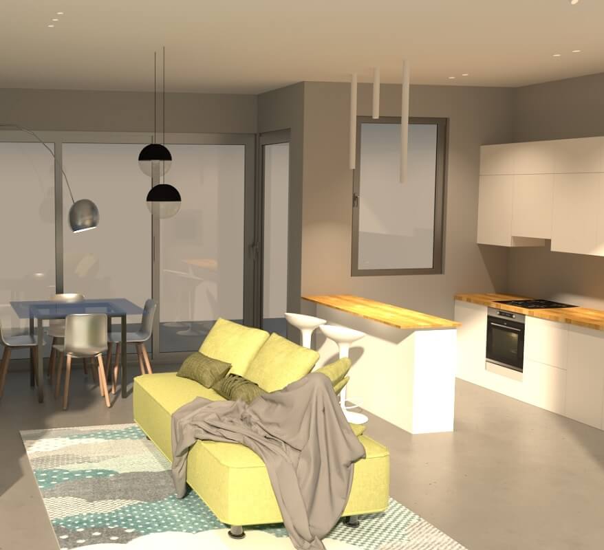 Illuminazione Soggiorno/Cucina: un nostro progetto