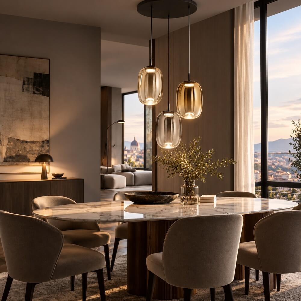 Illuminazione di interni contemporanea