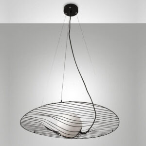 Homa Fabas Lampadario Moderno Nero Diam.70