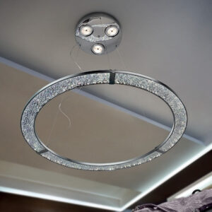Sil Lux Malè tondo Grande Lampadario LED SP S/267 in Cristallo