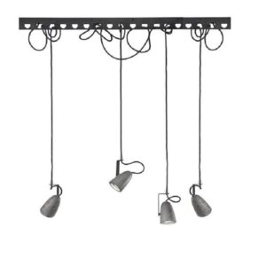 Sil Lux Forata SP R/300 B Sospensione Led 4 Luci con Snodo