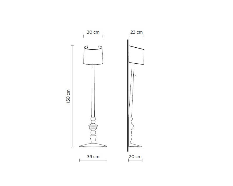 Alì e Babà Karman Lampada Da Parete H6025CBS