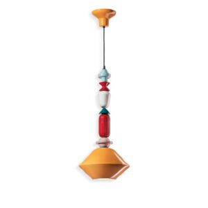 Lariat C2511 Ferroluce Lampadario Colorato in Ceramica