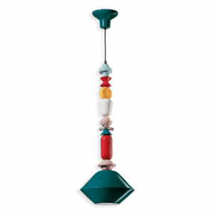 Lariat C2512-VPE Ferroluce Sospensione in Ceramica Lucida