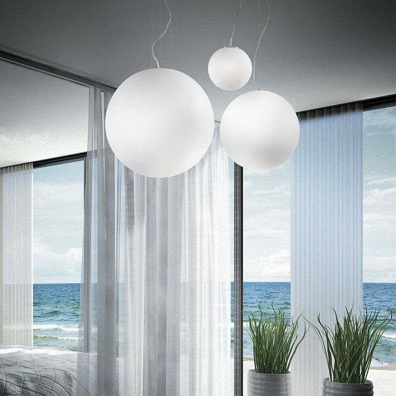 Mapa Sp1 Ideal Lux Sospensione a Sfera in vetro ambiente