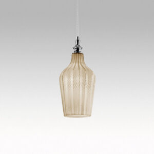 Cleofe S/12 Gea Luce Sospensione Singola In Vetro - Ocra