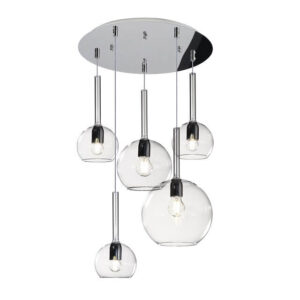 Future S5 TMIX Toplight Sospensione A 5 Luci In Vetro