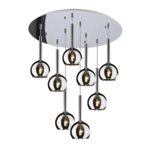 Future S8 TP Toplight Lampadario 8 Luci In Vetro
