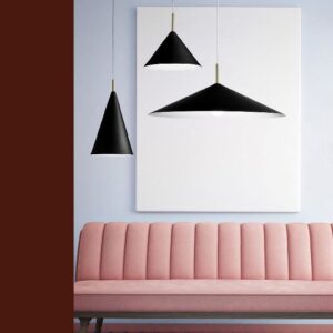 Samoi Miloox Sforzin Lampadario Nero 3 Luci