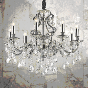 Gioconda SP8 Ideal Lux Lampadario Classico con Pendagli