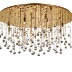 Moonlight PL Ideal Lux Plafoniera Classica Cristallo e Oro