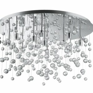 Neve PL Cromo Ideal Lux Plafoniera Moderna in Cristallo