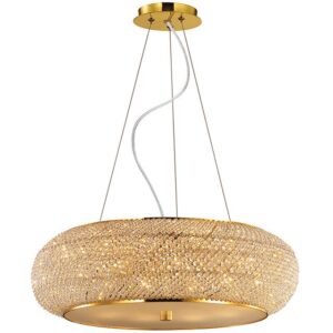 Pashà SP Oro Ideal Lux Sospensione Classica Cristallo Oro