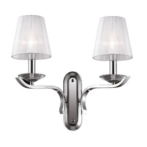Pegaso Ideal Lux Applique Classica con Paralumi in Tessuto