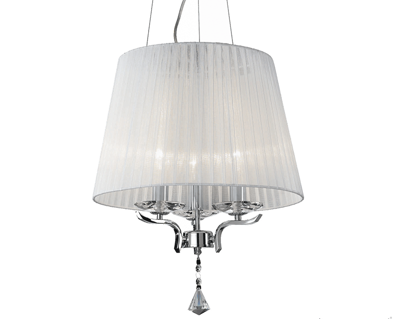 Pegaso Ideal Lux Lampadario Classico in Tessuto
