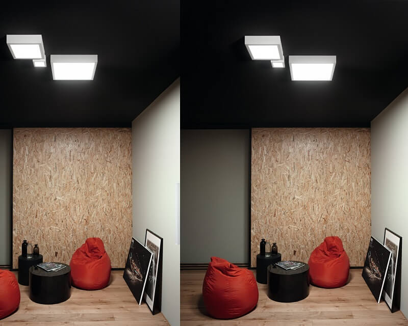 Box_SQ Led Linea Light Plafoniera/Applique LED 7W