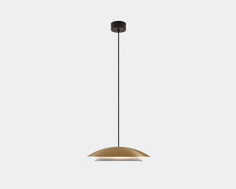 Noway Leds-C4 Lampadario Led Moderno Oro Opaco