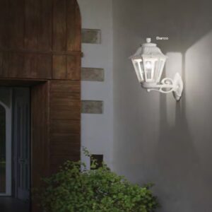 ANNA AP1 BIG Ideal Lux Applique Classica per Esterni Bianca/Nera