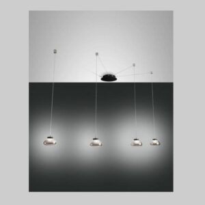 Arabella Media Smart Fabas Lampadario Moderno Led 4 Luci