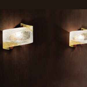 Atene Grande Sil Lux Applique Classica in Vetro di Murano
