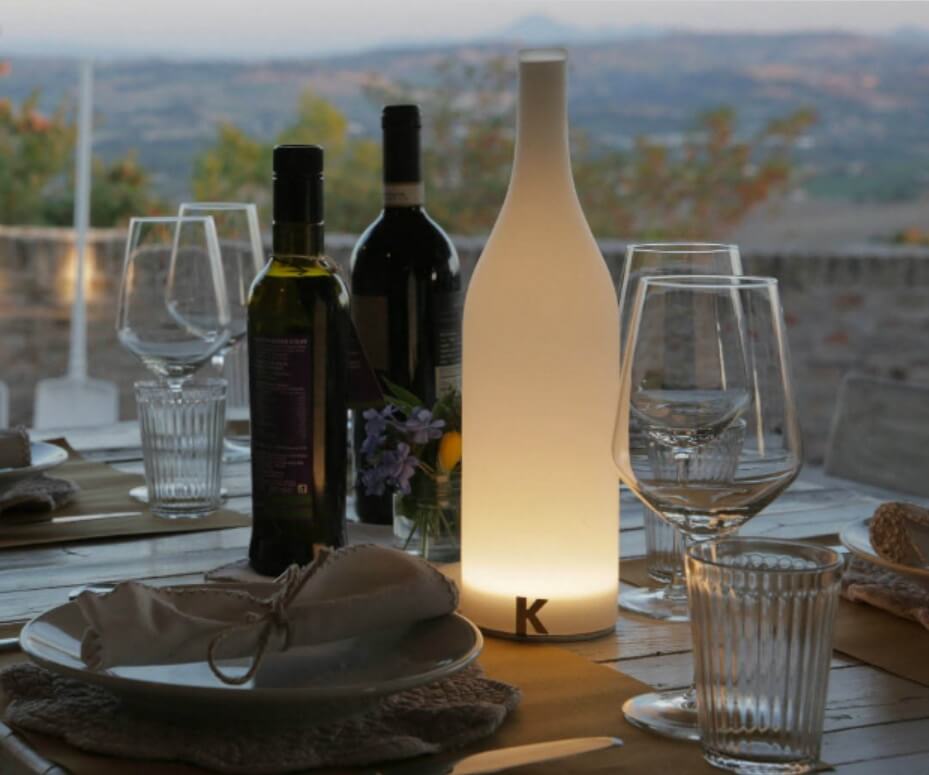 Bacco Karman Lampada da Tavolo Ricaricabile