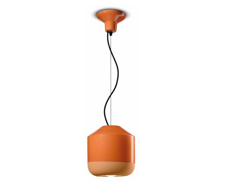 bellota-ferroluce-lampadario-arancio-moderno-piccolo