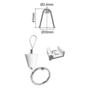 Kit Beneito Per Fissaggio Binario A Sospensione