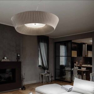 Cannes Lampadario Classico in Tessuto SiL Lux diam.60