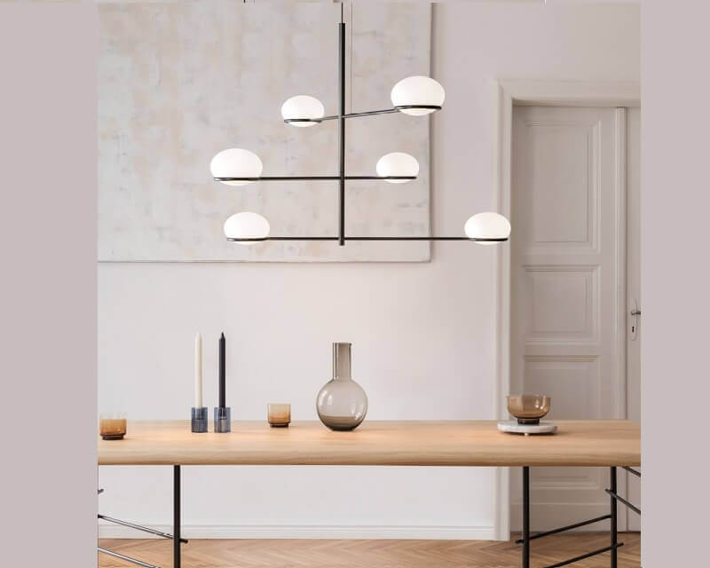Coco Chandelier Leds-C4 Lampadario a Sospensione Contemporaneo Ambientazione