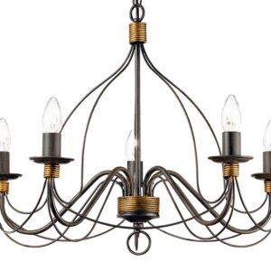 Corte Ruggine Ideal Lux Lampadario Classico In Stile Provenzale